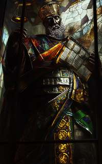 Statue of Minos in the Great Pantheon of Zeth